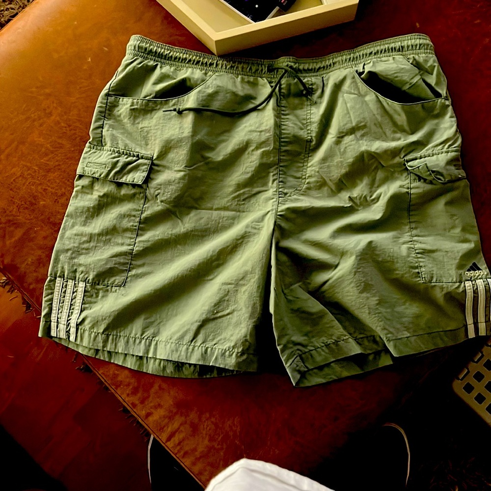Adidas cargo shorts. Brand new. Never worn. Tag says large more like xl to xxl